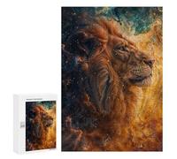 Adults 300 PCS Jigsaw Puzzle Cosmic Abstract Lion Adult Jigsaw Puzzle Family Game Precision Cutting Birthday And Unique Gifts 300 PCS
