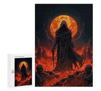 Adults 300 PCS Jigsaw Puzzle Dark Figure in Hell Jigsaw for Adults Brain Teaser Game Wall Decoration for Is Ideal As A Gift 300 PCS