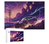 Adults 300 PCS Jigsaw Puzzle Electric Storm Speedster -3 Jigsaw for Adults Brain Teaser Game Precision Cutting Unique Gifts for Birthday And Christmas 300 PCS