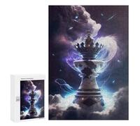 Adults 300 PCS Jigsaw Puzzle Ethereal Chess Piece Adult Jigsaw Puzzle Brain Teaser Game Enhance Memory Birthday And Unique Gifts 300 PCS