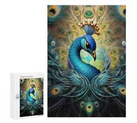 Adults 300 PCS Jigsaw Puzzle Fantasy Peacock Artwork Adult Jigsaw Puzzle Brain Teaser Game Enhance Memory Birthday And Unique Gifts 300 PCS