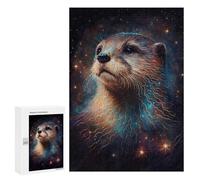 Adults 300 PCS Jigsaw Puzzle Galactic Otter Majesty -2 Jigsaws for Adults Puzzle Precision Cutting Difficult And Challenge Toy Intellectual Game 300 PCS