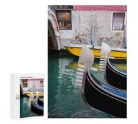 Adults 300 PCS Jigsaw Puzzle Gondola Prows Venice Jigsaw Puzzle Brain Teaser Game But Fun And Humorous for Is Ideal As A Gift 300 PCS
