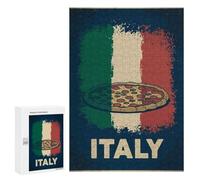 Adults 300 PCS Jigsaw Puzzle Italy Pizza Jigsaw for Adults Brain Teaser Game Wall Decoration for Is Ideal As A Gift 300 PCS