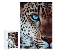 Adults 300 PCS Jigsaw Puzzle Jaguar Face Animal Jigsaw for Adults Brain Teaser Game Wall Decoration for Is Ideal As A Gift 300 PCS