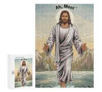 Adults 300 PCS Jigsaw Puzzle Jesus Walking on Water Jigsaw for Adults Brain Teaser Game Wall Decoration for Is Ideal As A Gift 300 PCS