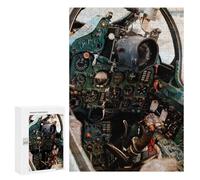 Adults 300 PCS Jigsaw Puzzle Mig21 Cockpit ColdWar Jet Jigsaw for Adults Brain Teaser Game Wall Decoration for Is Ideal As A Gift 300 PCS