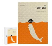 Adults 300 PCS Jigsaw Puzzle MobyDick Herman Melville Jigsaw for Adults Brain Teaser Game Wall Decoration for Is Ideal As A Gift 300 PCS