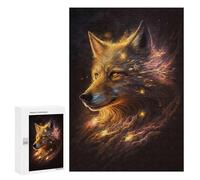 Adults 300 PCS Jigsaw Puzzle Nebula Wolf V7 Jigsaw for Adults Brain Teaser Game Wall Decoration for Is Ideal As A Gift 300 PCS