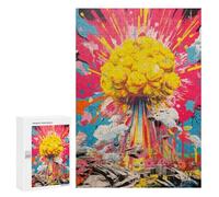 Adults 300 PCS Jigsaw Puzzle Nuclear Explosion Jigsaw for Adults Brain Teaser Game Wall Decoration for Is Ideal As A Gift 300 PCS