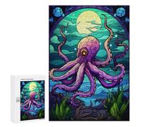Adults 300 PCS Jigsaw Puzzle Octopus Magic The Sea Jigsaw for Adults Brain Teaser Game Wall Decoration for Is Ideal As A Gift 300 PCS