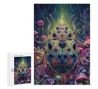 Adults 300 PCS Jigsaw Puzzle Psychedelic Beetle Artwork-1 Jigsaws for Adults Puzzle Precision Cutting Difficult And Challenge Toy Intellectual Game 300 PCS