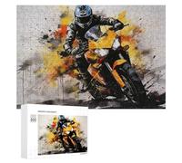 Adults 300 PCS Jigsaw Puzzle Racing Spirit Motorcycle Artwork -1 Adult Jigsaw Puzzle Brain Teaser Game Enhance Memory Birthday And Unique Gifts 300 PCS