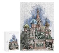 Adults 300 PCS Jigsaw Puzzle Saint Basils Cathedral Adult Jigsaw Puzzle Family Game Precision Cutting Birthday And Unique Gifts 300 PCS