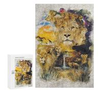 Adults 300 PCS Jigsaw Puzzle The Circle of Life Jigsaw for Adults Brain Teaser Game Wall Decoration for Is Ideal As A Gift 300 PCS