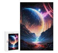 Adults 300 PCS Jigsaw Puzzle The Path To Galaxy Jigsaw Puzzle Brain Teaser Game But Fun And Humorous for Is Ideal As A Gift 300 PCS