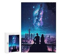 Adults 300 PCS Jigsaw Puzzle Urban Stargazers Jigsaw Puzzle Brain Teaser Game But Fun And Humorous for Is Ideal As A Gift 300 PCS