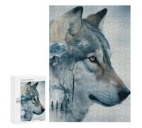 Adults 300 PCS Jigsaw Puzzle Wolf Dog Husky Nature Adult Jigsaw Puzzle Family Game Precision Cutting Birthday And Unique Gifts 300 PCS