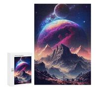 Adults 300 PCS Jigsaw Puzzle Wonderland Planetary Jigsaw Puzzle Brain Teaser Game But Fun And Humorous for Is Ideal As A Gift 300 PCS