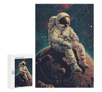 Adults 300 PCS Puzzle Astronaut on Mars Landscape Jigsaws for Adults Puzzle Improve Memory Challenging To Complete Unique Gifts for Birthday And Christmas 300 PCS