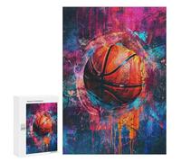 Adults 300 PCS Puzzle Colorful Basketball Artwork -2 Puzzles for Teenagers Precision Cutting for Birthday, Chrismas Toy Intellectual Game 300 PCS