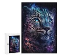 Adults 300 PCS Puzzle Colour Galaxy Leopard Adult Jigsaw Puzzles Analysis And Logic Wishlist with Santa Claus Unique Gifts for Birthday And Christmas 300 PCS