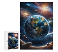 Adults 300 PCS Puzzle Explore Our Amazing Planet Earth Adult Jigsaw Puzzles Analysis And Logic Wishlist with Santa Claus Unique Gifts for Birthday And Christmas 300 PCS