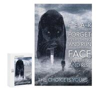 Adults 300 PCS Puzzle Fear Has Two Meanings Adult Jigsaw Puzzles Analysis And Logic Wishlist with Santa Claus Unique Gifts for Birthday And Christmas 300 PCS