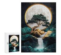 Adults 300 PCS Puzzle Full Moon Zen Garden -1 Jigsaws for Adults Puzzle Improve Memory Challenging To Complete Unique Gifts for Birthday And Christmas 300 PCS