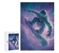 Adults 300 PCS Puzzle Galactic Snowboarding Adventure -2 Jigsaw Puzzles for Adults Birthday Present Parent-child Interaction Toy Intellectual Game 300 PCS