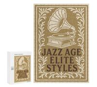 Adults 300 PCS Puzzle Jazz Age Elite Styles Art Deco Adult Jigsaw Puzzles Analysis And Logic Wishlist with Santa Claus Unique Gifts for Birthday And Christmas 300 PCS