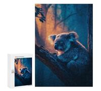 Adults 300 PCS Puzzle Koala in Tree at Sunset-1 Jigsaw Puzzles for Adults Birthday Present Parent-child Interaction Toy Intellectual Game 300 PCS