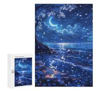 Adults 300 PCS Puzzle Night Sky with Moon And Stars Puzzles for Teenagers Precision Cutting for Birthday, Chrismas Toy Intellectual Game 300 PCS