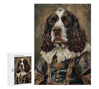 Adults 300 PCS Puzzle Royal Cocker Spaniel Portrait Jigsaws for Adults Puzzle Improve Memory Challenging To Complete Unique Gifts for Birthday And Christmas 300 PCS