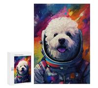 Adults 300 PCS Puzzle Space Pooch Adventure -3 Puzzles for Teenagers Precision Cutting for Birthday, Chrismas Toy Intellectual Game 300 PCS