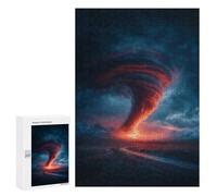 Adults 300 PCS Puzzle Tornado in Mountains-1 Jigsaw Puzzles for Adults Birthday Present Parent-child Interaction Toy Intellectual Game 300 PCS