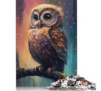 Adults 300 Pieces Puzzle Gifts Owl Illusion Puzzles for Adults Puzzles Brain Teaser Game 1000pcs (75x50cm)