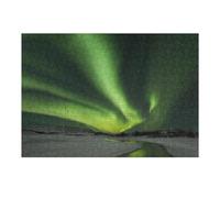 Adults 38x26cm/1000pcs Jigsaw Puzzle Aurora Borealis Adult Jigsaw Puzzle Relaxing Games Home Decoration Difficult And Challenge 38x26cm/1000pcs