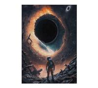 Adults 38x26cm/1000pcs Jigsaw Puzzle Black Hole's Edge Astronaut's Journey Puzzle for Adults Relaxing Games But Fun And Humorous Parent-child Interaction 38x26cm/1000pcs