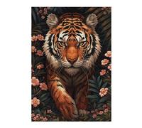 Adults 38x26cm/1000pcs Jigsaw Puzzle Tiger in Bloom Adult Jigsaw Relaxing Games Enhance Memory Unique Gifts for Birthday And Christmas 38x26cm/1000pcs