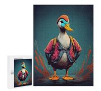 Adults 500 PCS Jigsaw Puzzle A Fat Duck Jigsaw for Adults Brain Teaser Game Wall Decoration for Is Ideal As A Gift 500 PCS