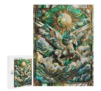 Adults 500 PCS Jigsaw Puzzle Abstract Pegasus Kintsugi Jigsaw for Adults Brain Teaser Game Wall Decoration for Is Ideal As A Gift 500 PCS