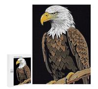 Adults 500 PCS Jigsaw Puzzle Bald Eagle Bird Jigsaw Puzzle Brain Teaser Game But Fun And Humorous for Is Ideal As A Gift 500 PCS