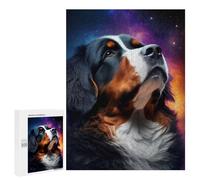 Adults 500 PCS Jigsaw Puzzle Bernese Mountain Galaxy Do Jigsaw for Adults Brain Teaser Game Wall Decoration for Is Ideal As A Gift 500 PCS