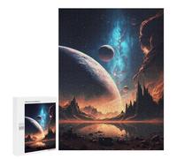 Adults 500 PCS Jigsaw Puzzle Beyond The Galaxy Jigsaw Puzzle Brain Teaser Game But Fun And Humorous for Is Ideal As A Gift 500 PCS