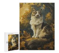 Adults 500 PCS Jigsaw Puzzle Cats Elegance Jigsaw for Adults Brain Teaser Game Wall Decoration for Is Ideal As A Gift 500 PCS