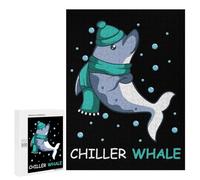 Adults 500 PCS Jigsaw Puzzle Chiller Whale Funny Person Jigsaw for Adults Brain Teaser Game Wall Decoration for Is Ideal As A Gift 500 PCS