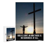 Adults 500 PCS Jigsaw Puzzle Christian Quote of Bible Jigsaw Puzzle Brain Teaser Game But Fun And Humorous for Is Ideal As A Gift 500 PCS