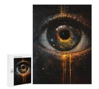 Adults 500 PCS Jigsaw Puzzle Eerie Eye Painting Artwork Jigsaws for Adults Puzzle Precision Cutting Difficult And Challenge Toy Intellectual Game 500 PCS