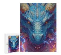 Adults 500 PCS Jigsaw Puzzle Electric Dragon Head Artwork Jigsaws for Adults Puzzle Precision Cutting Difficult And Challenge Toy Intellectual Game 500 PCS